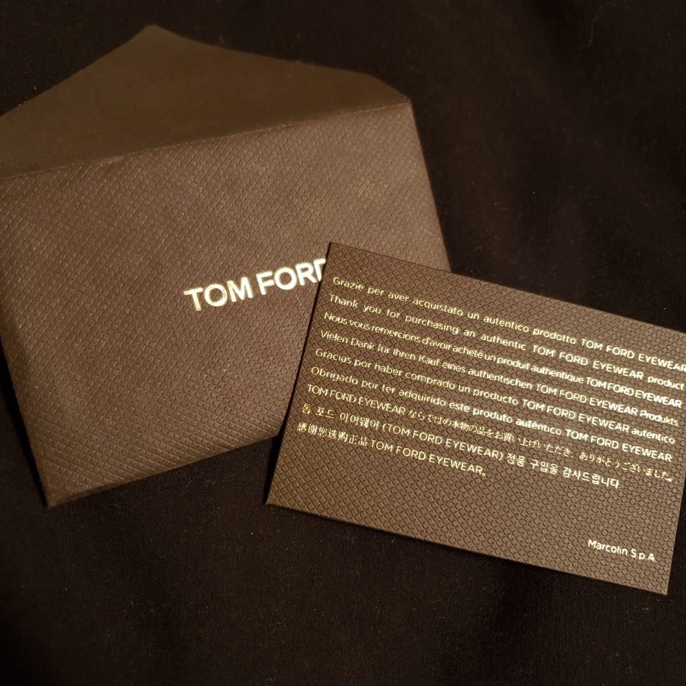 Tom Ford FT0438 5305P ANGELA Black/Gold Round Sunglasses - Picture 3 of 4